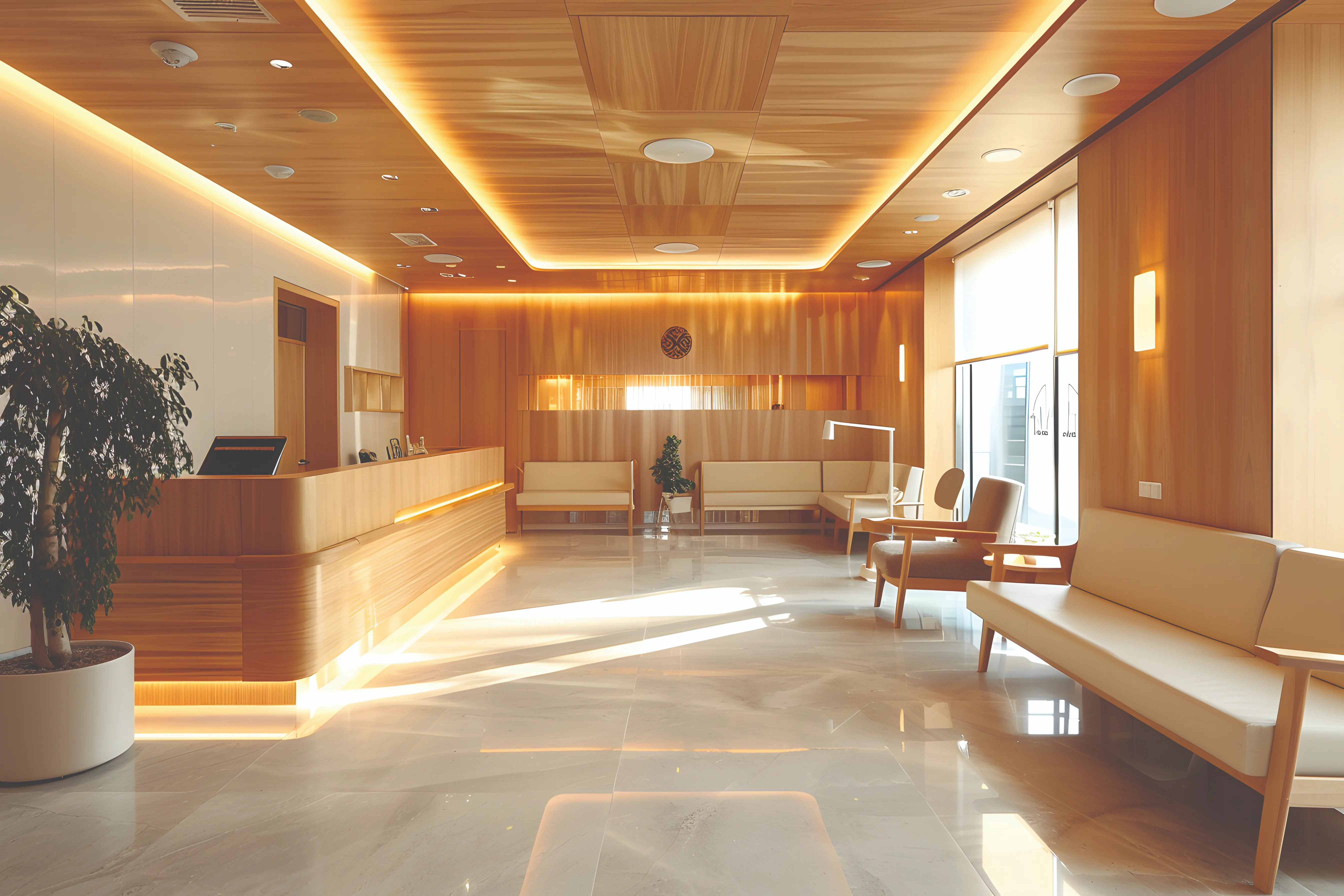 Sophisticated public institution interior